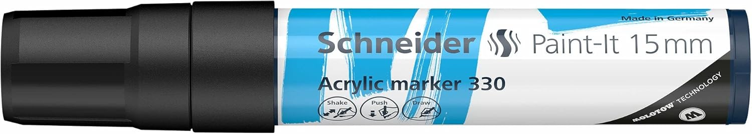 Paint-It 330 15 mm black Line width 15 mm Acrylic markers