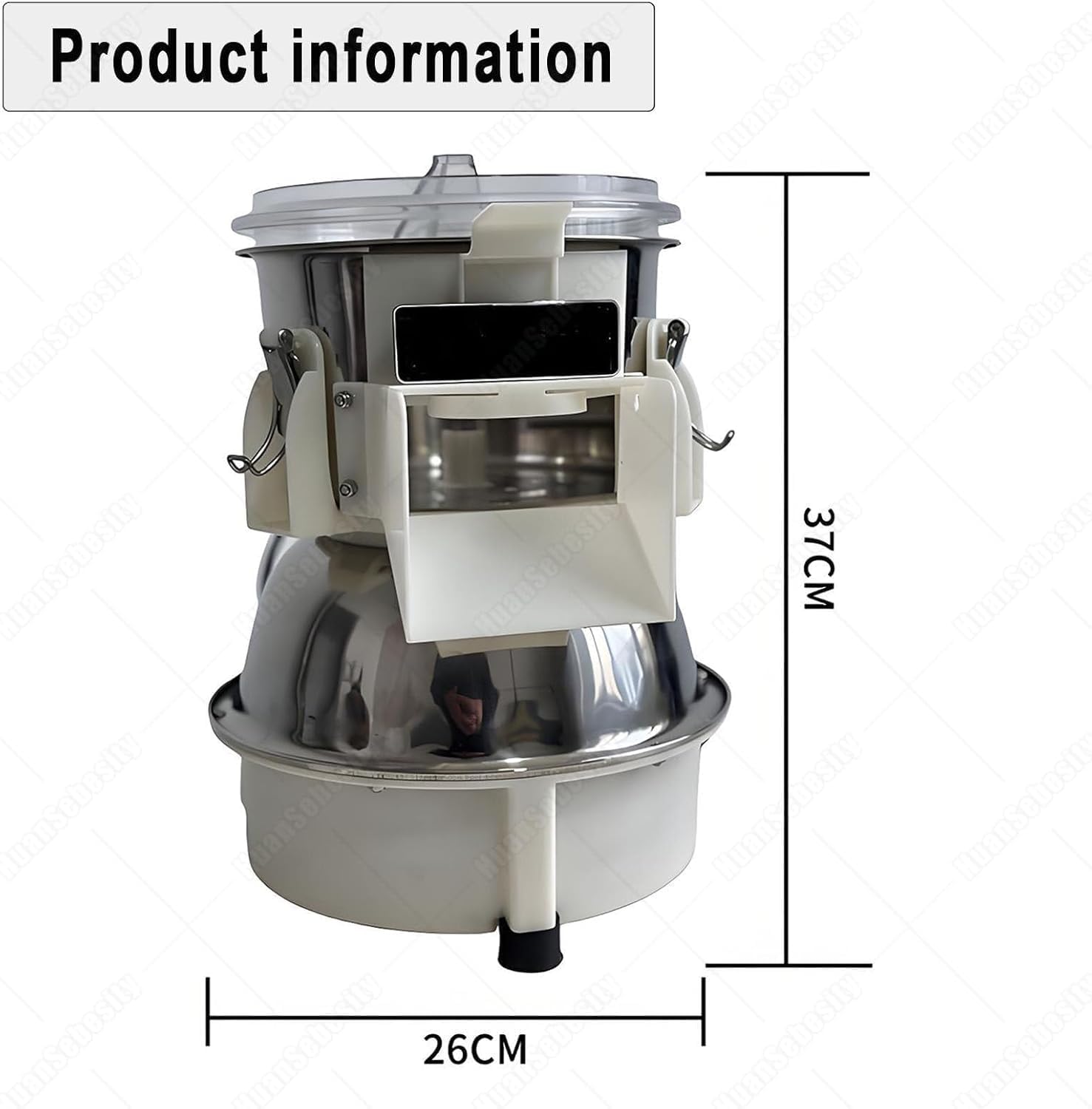 Trituradora de Pollo eléctrica: Carne de Alto Torque para Pollo y ternera cocidos, herramienta de trituración de Acero inoxidable con Ventana Visible