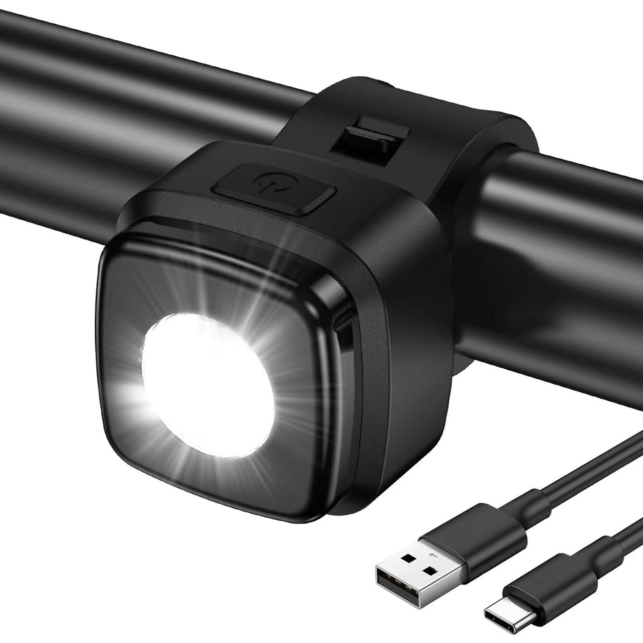 LED Fahrradlicht Vorne, StVZO Zugelassen, USB Aufladbar Mit 600mAh Akku, IPX5 Wasserdicht, Für Kinderfahrrad