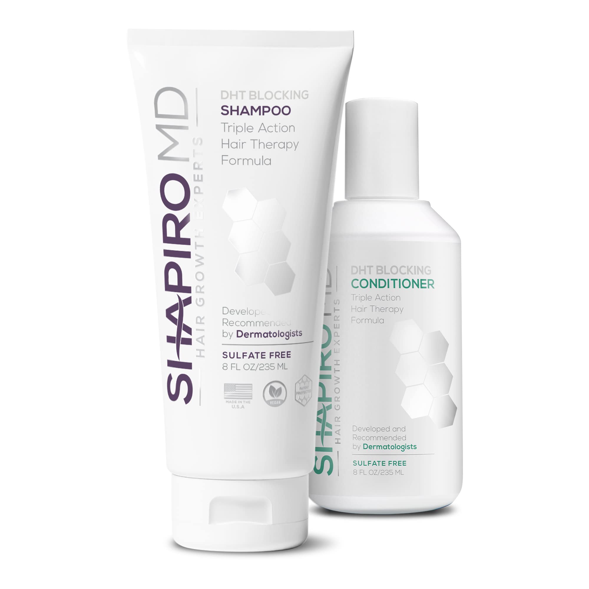 Hair Loss Shampoo and Conditioner AllNatural DHT Blockers for