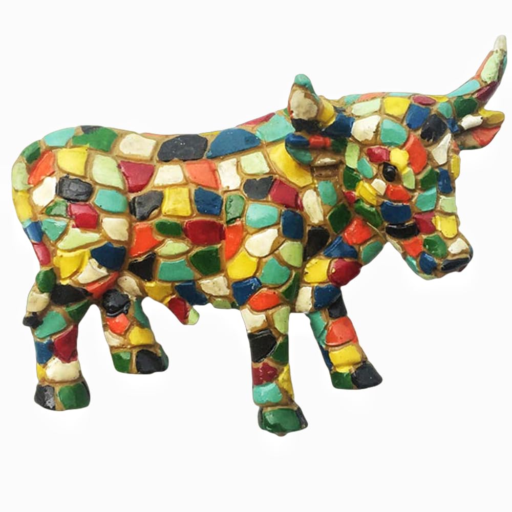 Muyu Magnet Mosaic Bull Spain 3D Fridge Magnet Souvenir Gift Decoration Magnetic Sticker Collection
