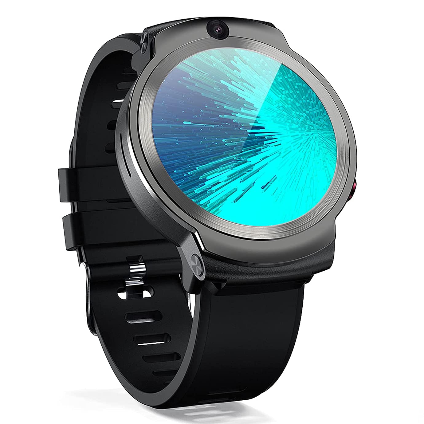 HTYQ LEM13 Fitness Smart Watch 1.6 Inch HD Round Touch Screen Clamshell Smart Bracelet 4G Global Call 3G+32G 2MP+8MP Dual Camera 1280Mah Battery IP67 Waterproof