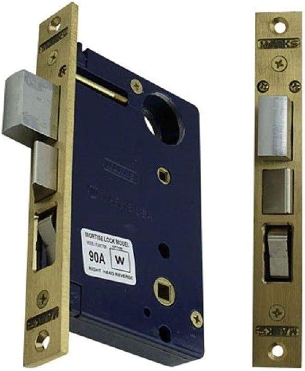 Marks 22AC RHR Double Cylinder Iron Gate Ornamental Mortise Lock Set