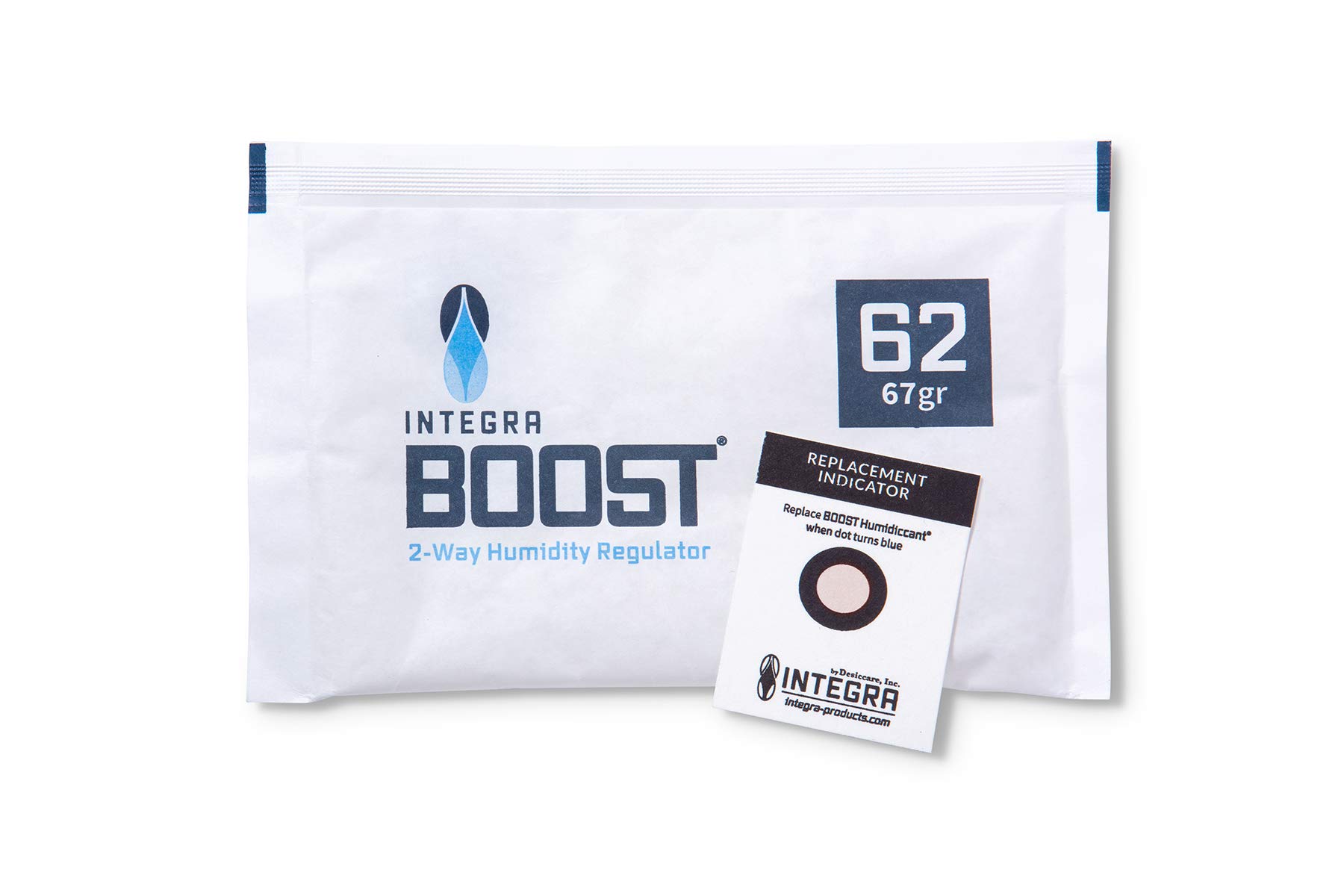 Set Integra Boost 55% – 5 Confezioni Da 8g Regolatore Umidità A 2 Vie Con Indicatore – Per Erbe E Fiori