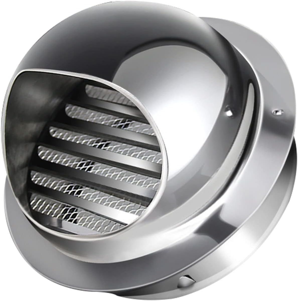 4" 6" 8" Round Louver Grille Cover, Stainless Steel Soffit Vent Dryer