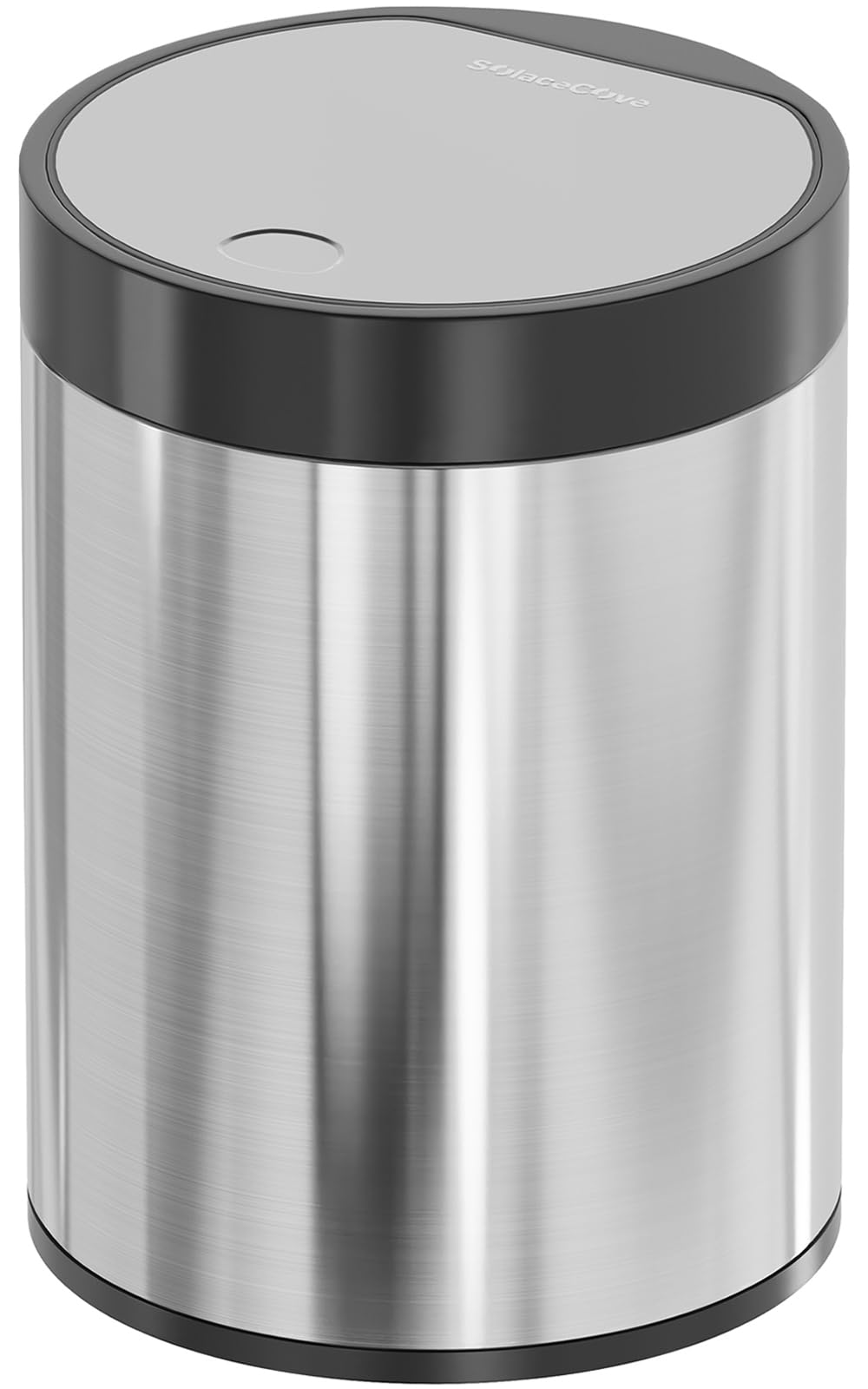 SolaceCove Mini Bin with Lid, Tea Bag Bin Stainless Steel Desktop Small Trash Can, 0.4Gal 1.5L Tabletop Trash Can, for Tea bag/Trash Storage for Offices, Homes, Bathrooms, and Cars (Brushed Silver)