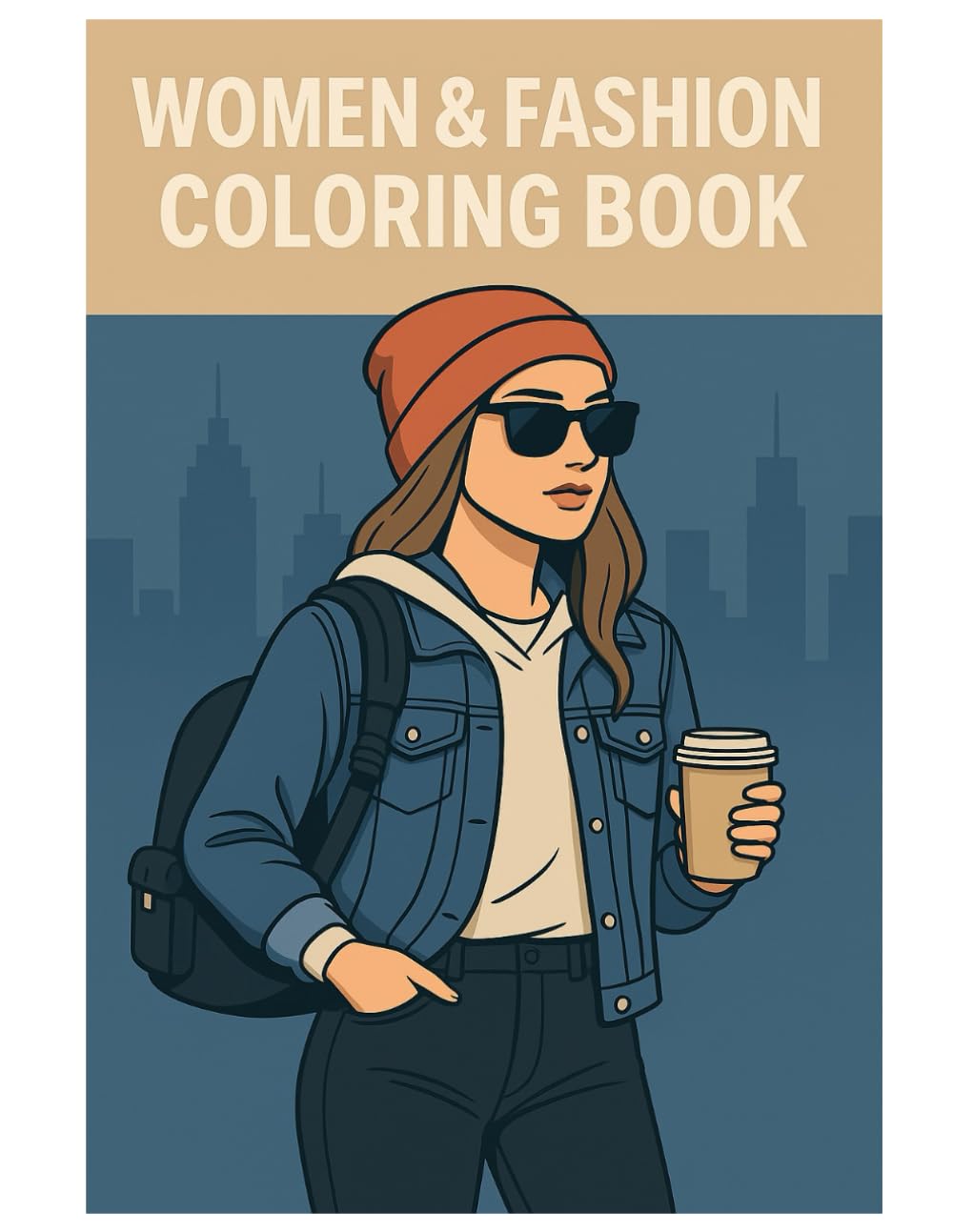 Women & Fashion Coloring Book: 50 Stylish Outfits and Modern Looks: Relaxing Coloring Pages for Teens and Adults