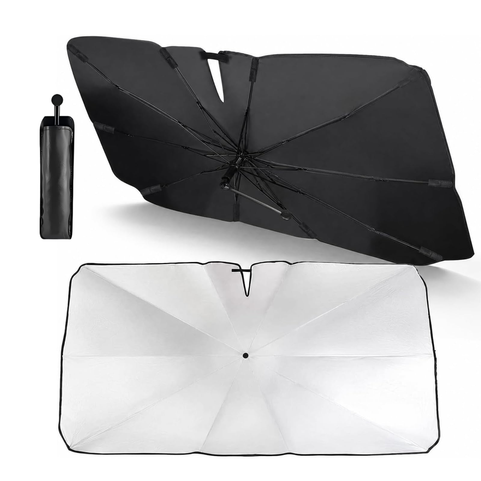 LZQDMFF Car Windshield Sunshade Umbrella for Suzuki Alto 2009-2014, Foldable Car Windshield Sun Shade, Car Front Window Sunshade, Universal UV Protection & Heat Insulation Sunshade (null 145×83 cm)