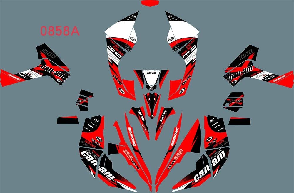 Adesivi personalizzati per motocross, kit grafico ATV per CAN AM Renegade 500 800r 800x 1000