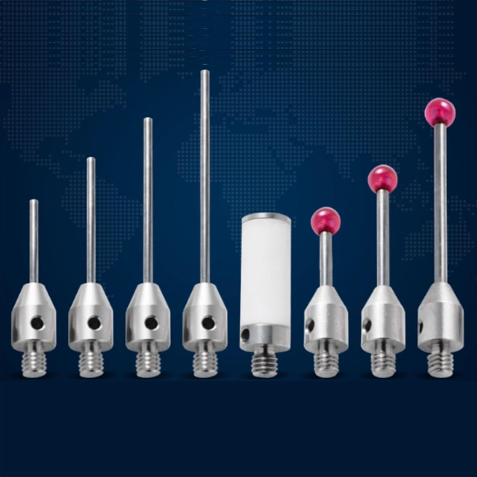 1 Uds sonda M4 hilo rubí aguja de medición tres coordenadas cabezal de medición varilla de medición sonda máquina herramienta tridimensional(25)