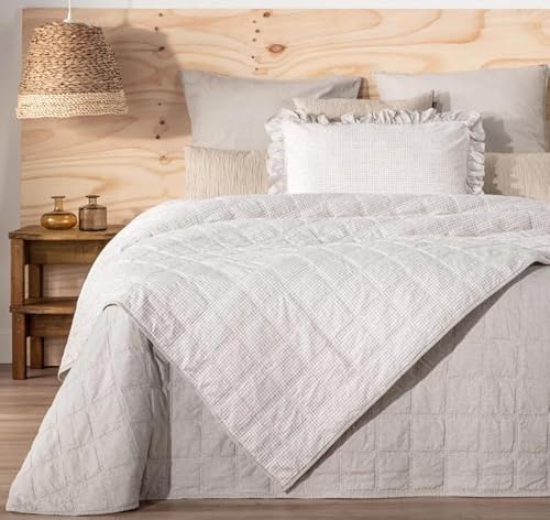 Manterol Colcha bouti Reversible Vichy Wash