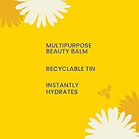 Vista 4 de Burt’s Bees Bálsamo Milagroso, 100% de origen natural, naturalmente ligero, 0.6 onzas, el empaque puede variar