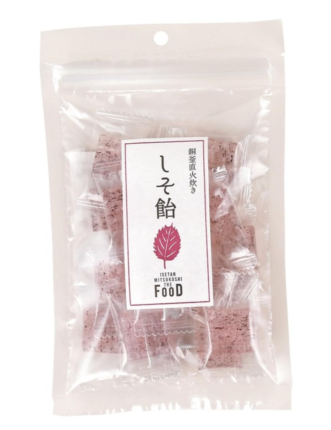 Amazon.co.jp: クイーンズ伊勢丹 銅釜直火炊き しそ飴 80g×10個 : 食品