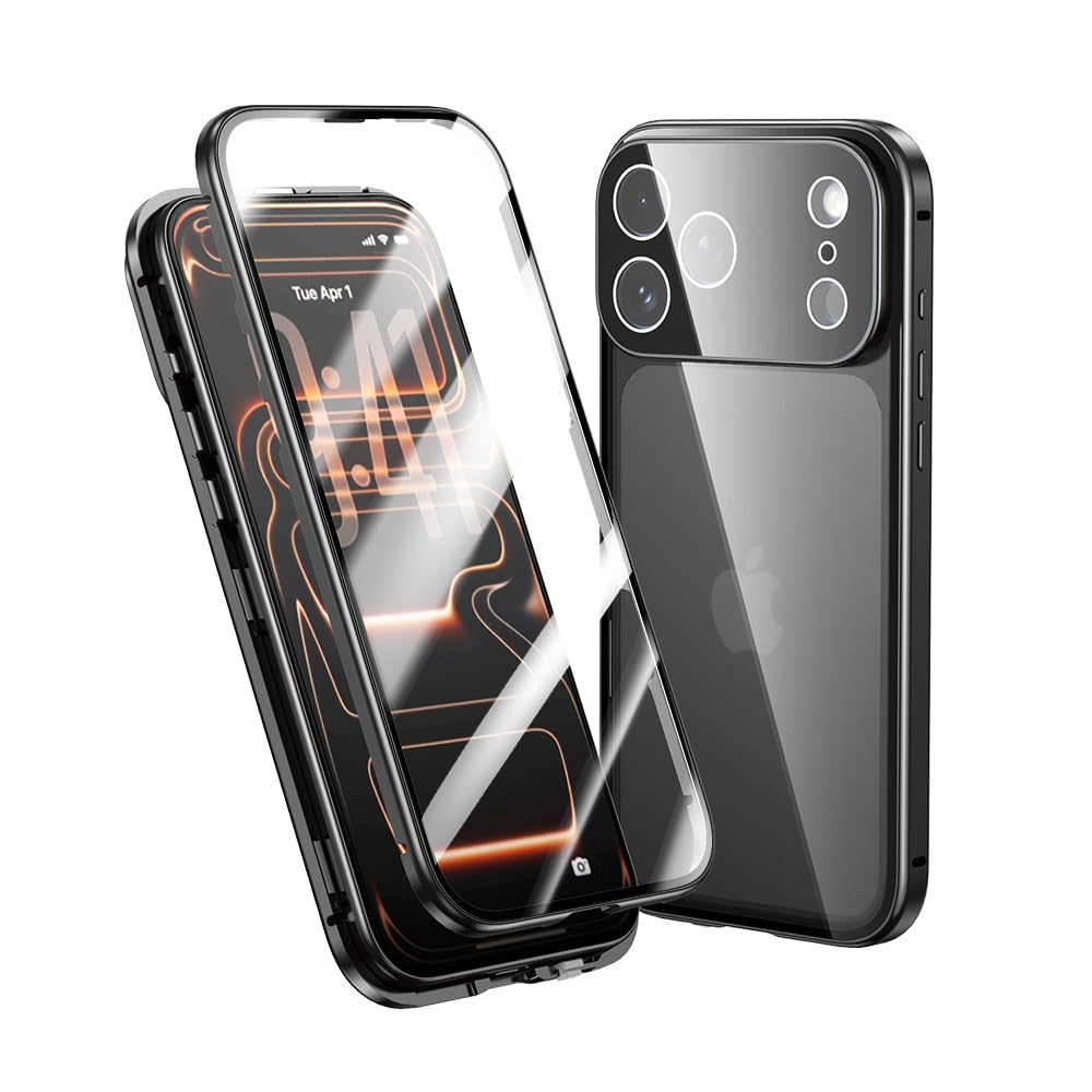 Amazon.co.jp: ロック付き iPhone17ProMax 用 ケース クリア 全面