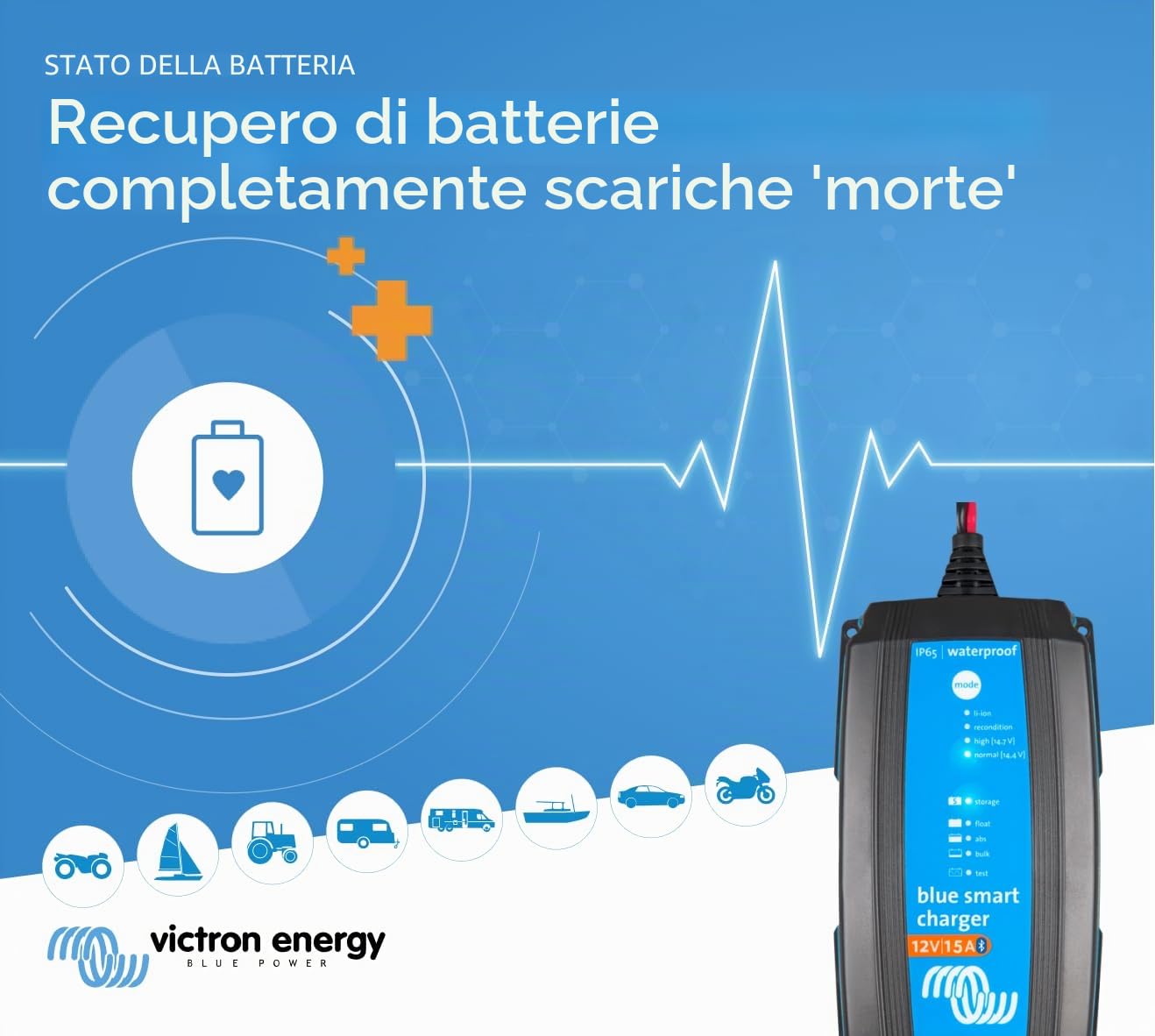 Victron BlueSmart 4A 12V Caricabatterie IP65