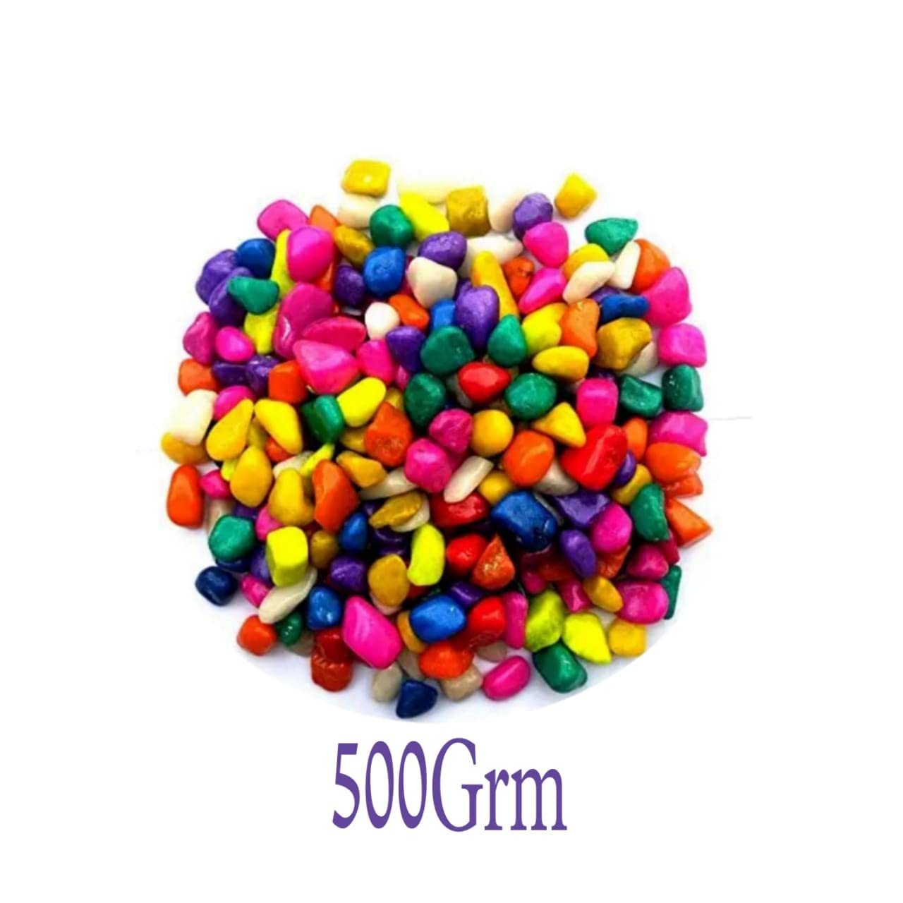 Multicolour Pebbles Stone for Home Decor Garden Plants Pots Decoration (Candy, 500 Grams)-image-48