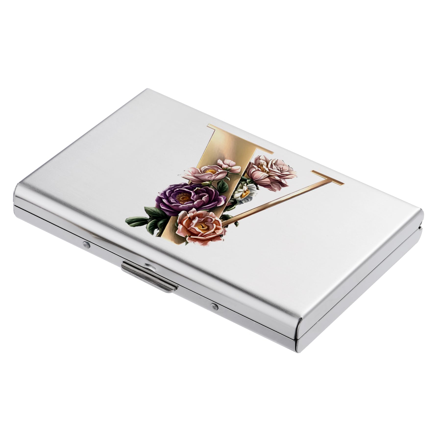 BONSYL Credit Card Holder, Slim RFID Blocking Card Holder Wallet, Fashionable Design and Artistic Patterns Metal Credit Card Holder Wallet, for Men