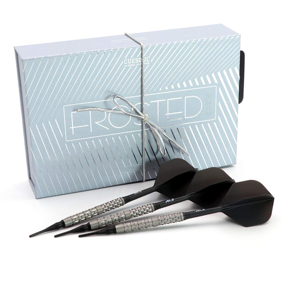 CUESOUL Dazzling 20g Soft Tip 90% Tungsten Dart Set Superficie smerigliata con Alette ROST