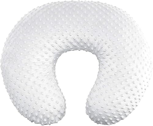 iEvolve Funda de almohada de lactancia para lactancia materna Soporte posicionador tumbona cubierta para bebé niño niña (blanco)