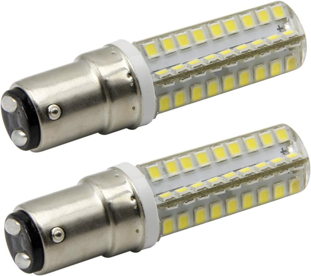7117 B15D LED Bombilla 6W Bajo Consumo Lámpara Blanco Natural 6000K AC 12V 500 Lumen Sustituye la Bombilla Halógena de 50W(2 PCS)