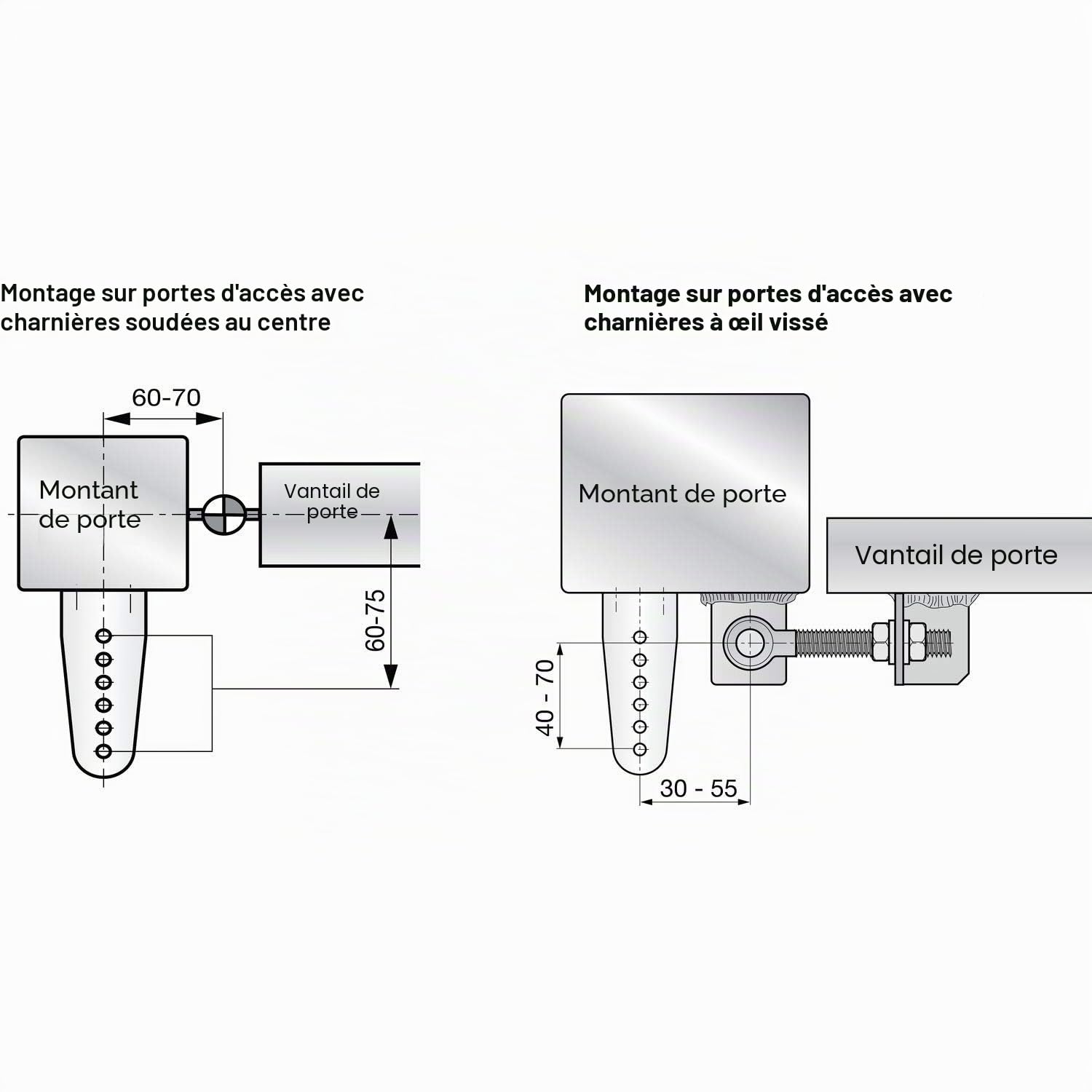 Ferme-porte Dictator Direkt II 150, largeur de porte jusqu'à 1200 mm, acier galvanisé ; 1 pièce