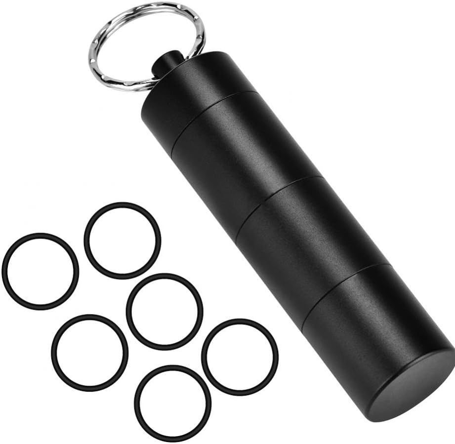 VGEBY Pills Holders, Stainless Steel Waterproof Travel