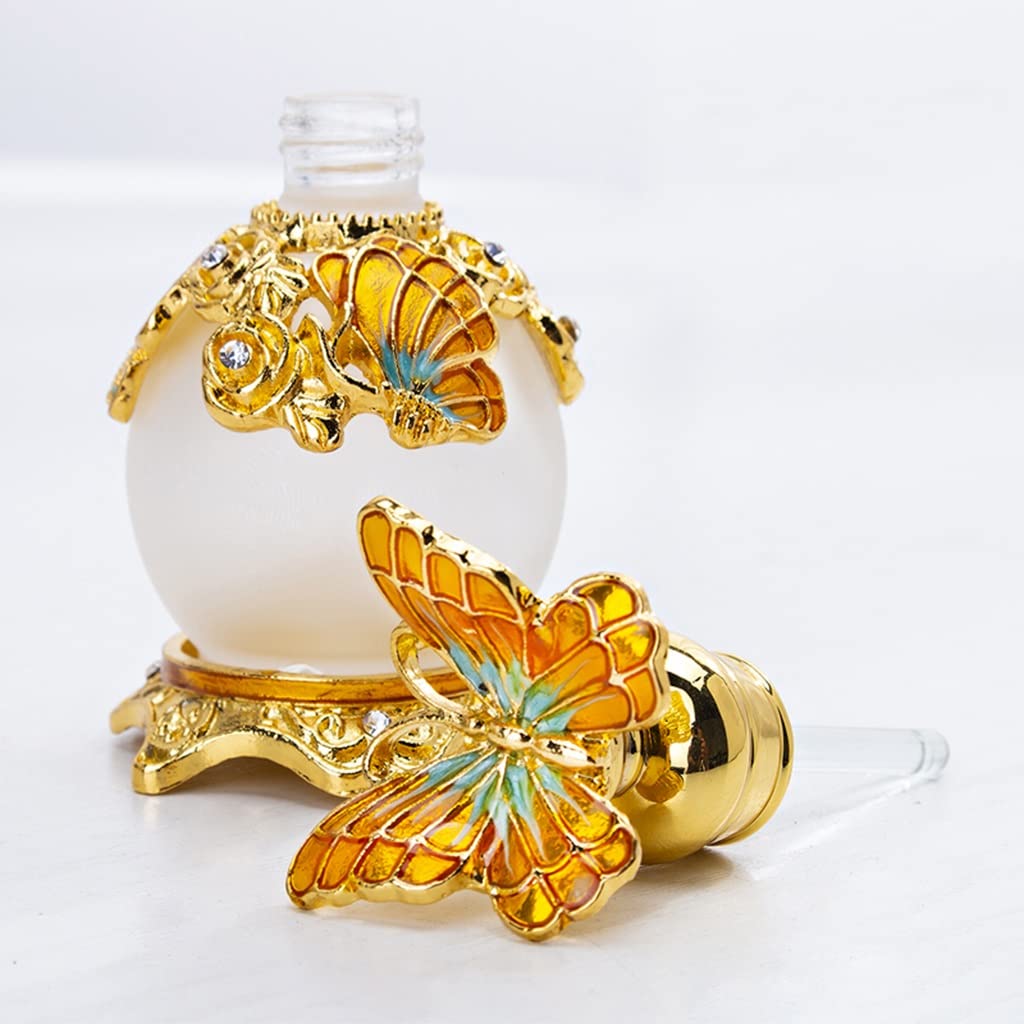 Amazon.co.jp: アンティーク香水の飾り瓶 15ML蝶カバー香水瓶