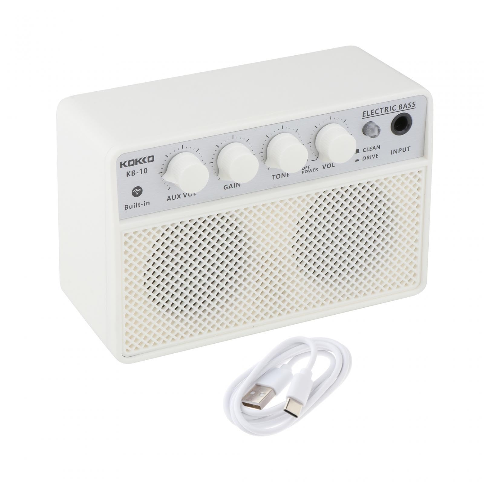Stylowy przenośny mini głośnik z gitarą elektryczną zapewnia dźwięk | wzmacniacza basowego o mocy 10 W w dowolnym miejscu i czasie. Przenośny