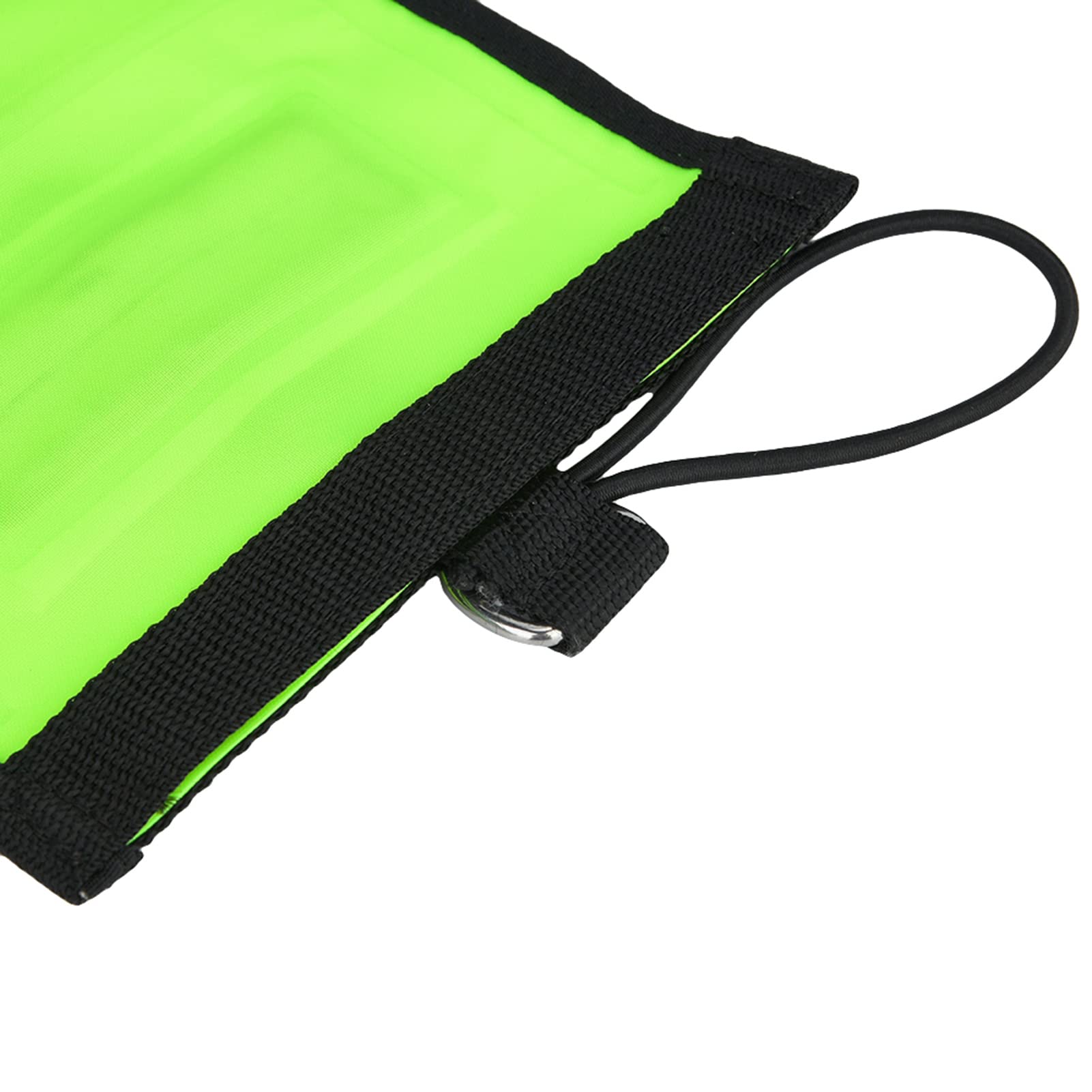 Fabater Boa di Segnalazione di Superficie SMB Gonfiabile per Immersione Ad Alta visibilità da 5FT, Boa per Immersione Arancione con Striscia Riflettente e Anelli a D in Acciaio Inossidabile per la