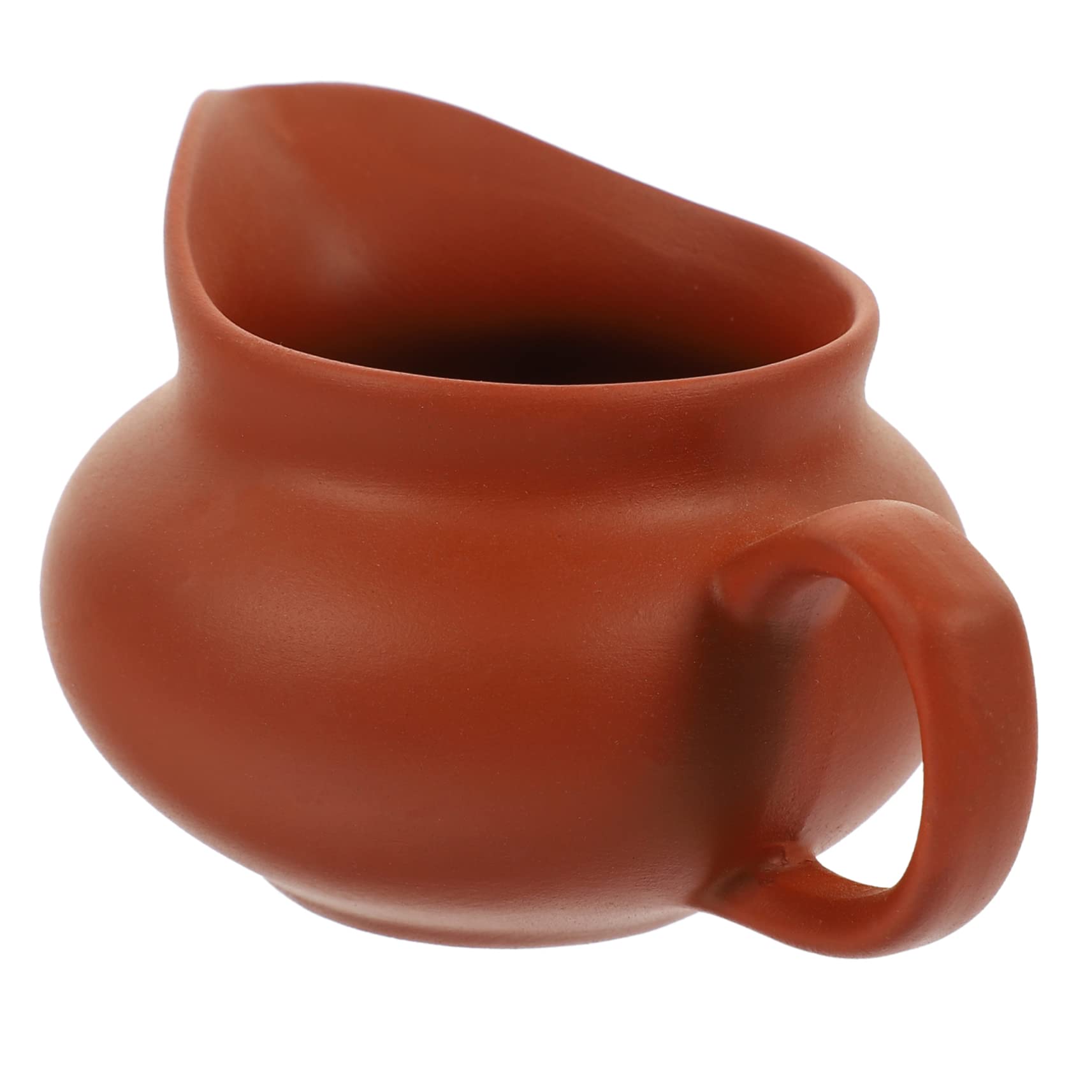 OUNONA Vintage Ceramic Pouring Kettle Lightweight Dispenser Jug for Milk Sauce and Seasonings Portable Tea and Coffee Serving Jar for Home Parties and Restaurants