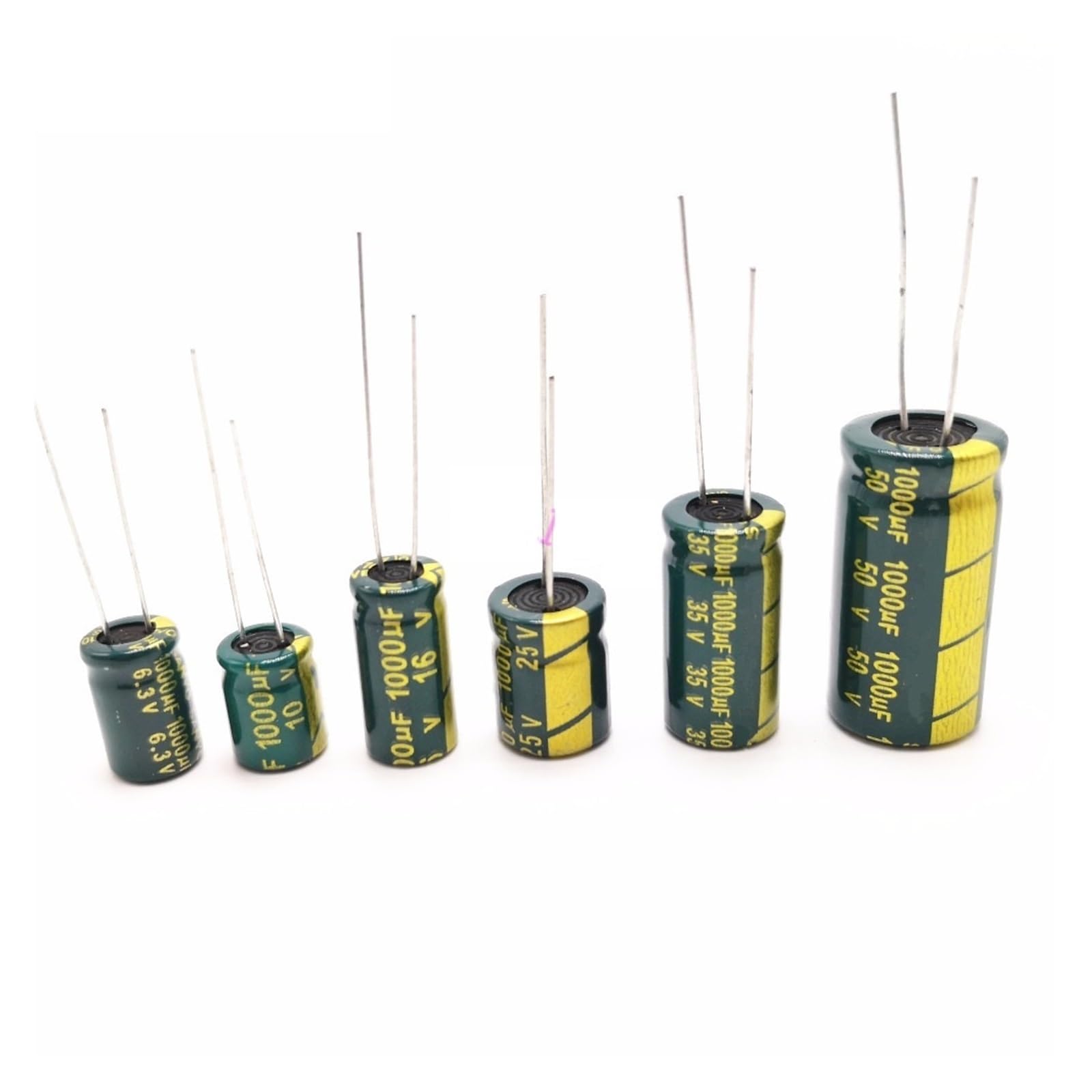 60 sztuk/partia 1000 UF 6,3 V 10 V 16 V 25 V 35 V 50 V 1000 UF niska ESR/impedancja wysokiej częstotliwości aluminiowy kondensator elektrolitowy 20% (rozmiar: 25 V 1000uf)