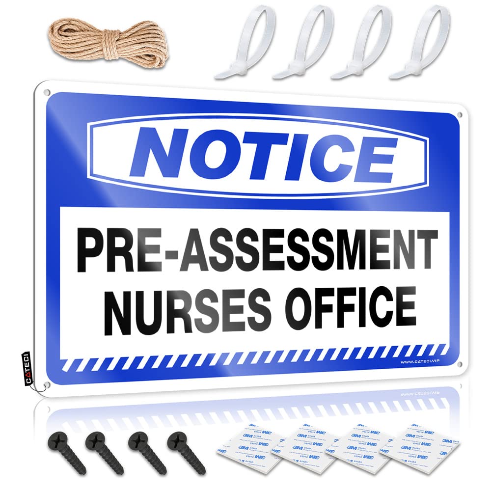 Core Cool Wall Decor, Clock Trespassing Notice Pre-assessment Nurses Office | Farmhouse Billiards Decor(20X30CM)