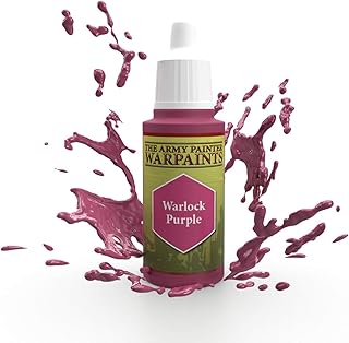 Warpaints Warlock Purple - Acrylic Non-Toxic Heavily Pigmented Water Based Paint for Tabletop Roleplaying, Boardgames, and Wargames Miniature Model Painting