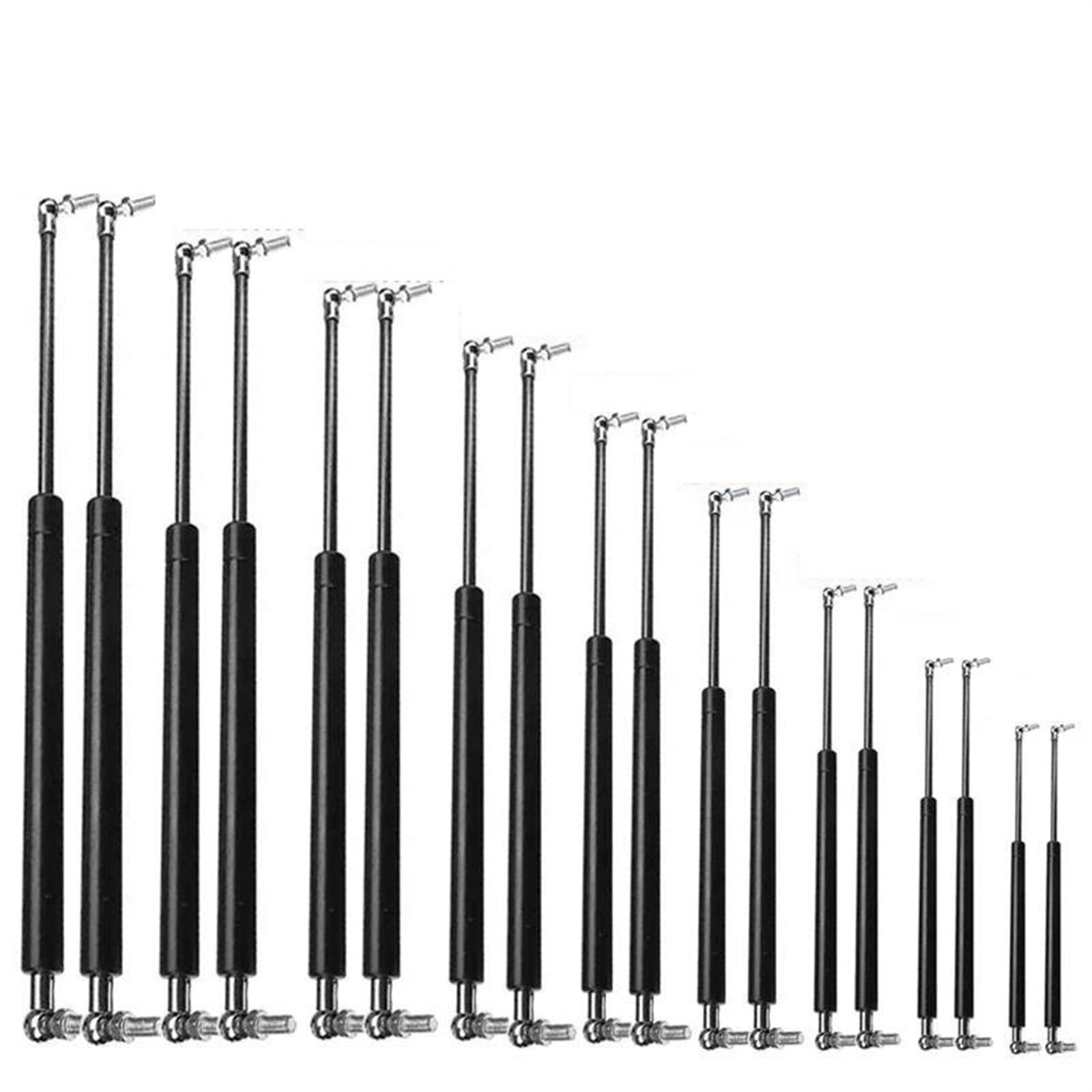 Gas hydraulische strut Stay Lift scharnier zuigera Matzwarte verpakking van 2 for automotorkap, achterklep en kofferbak 60N-150N(M8 Screw,60N