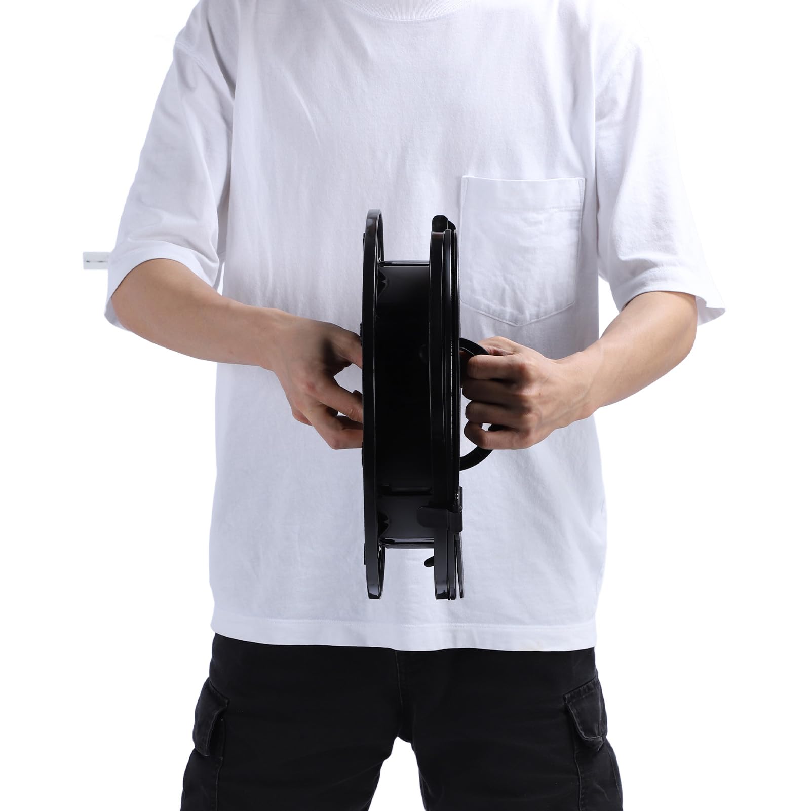 Alomejor Inodoro Portátil Retráctil de Altura Ajustable, Orinal de Viaje Plegable Estable para Acampar, Pescar, Adultos, Niños, Capacidad de Carga de 330,7 LB, Negro