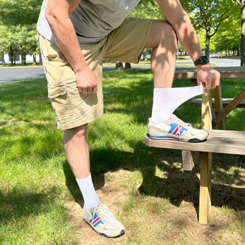 Brooklyn Socks Thin Combed Cotton Diabetic Socks, Loose, Wide, Non-Binding Neuropathy Low-Crew (Fit's Shoe Size 7-11)4