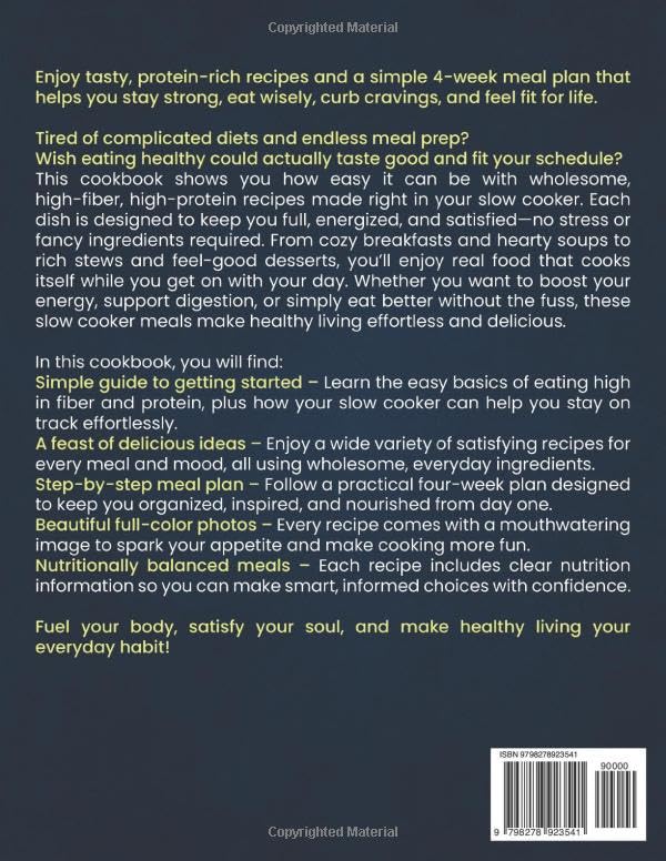 High Protein Low Carb Slow Cooker Cookbook: Delicious and Protein-Packed Recipes with a 4-Week Meal Plan to Stay Strong, Eat Smart, Beat Cravings, and Live Fit for Life| Full Color Edition image 3