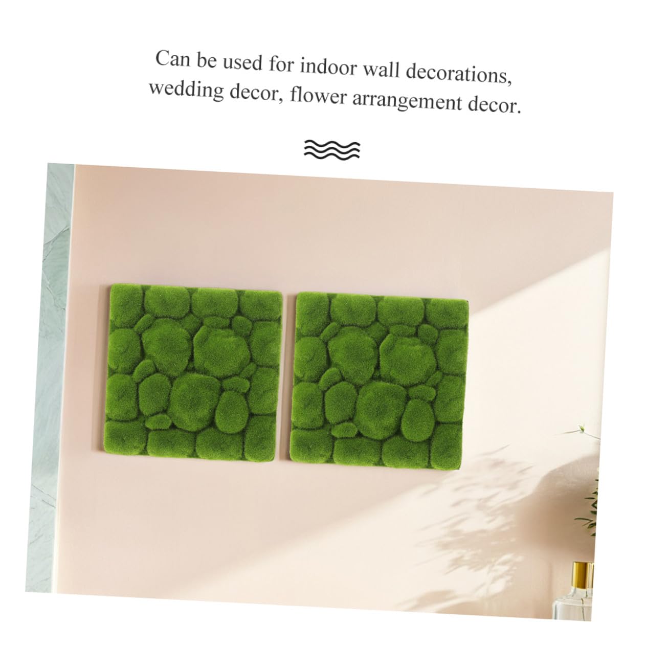 Pannelli Muschio Finto 3 Pezzi, Decorazione Parete Artificiale Verde