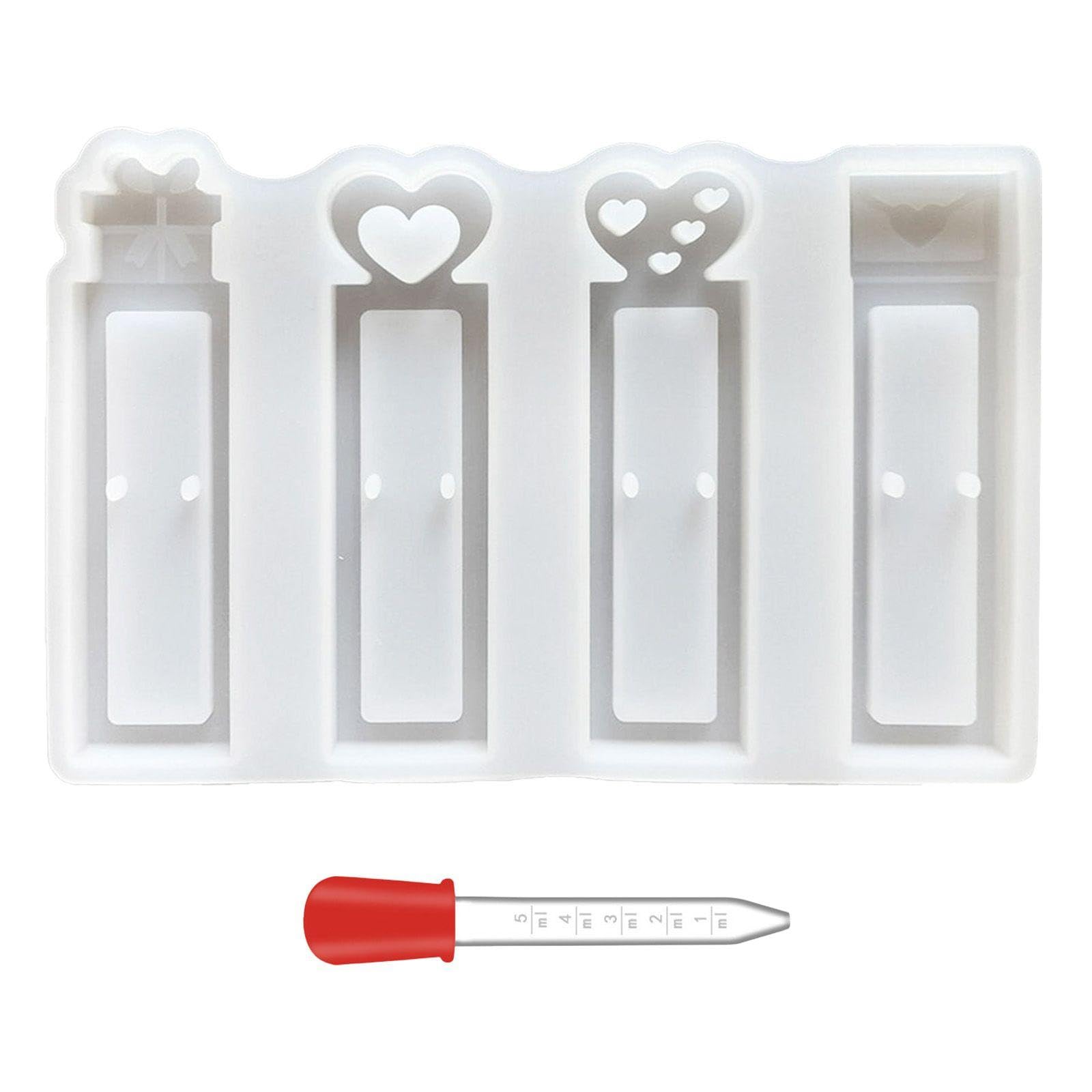MEMOFYND 1 Piece Casting Mold, 1 Piece Dropper, White Silicone Mold, Chocolate Stand Mold, Creative Plaster Casting Mold, Interesting Mold