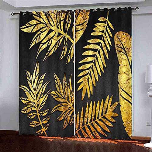 Rideaux occultants pour chambre d'enfant motif tropical 200x214 cm