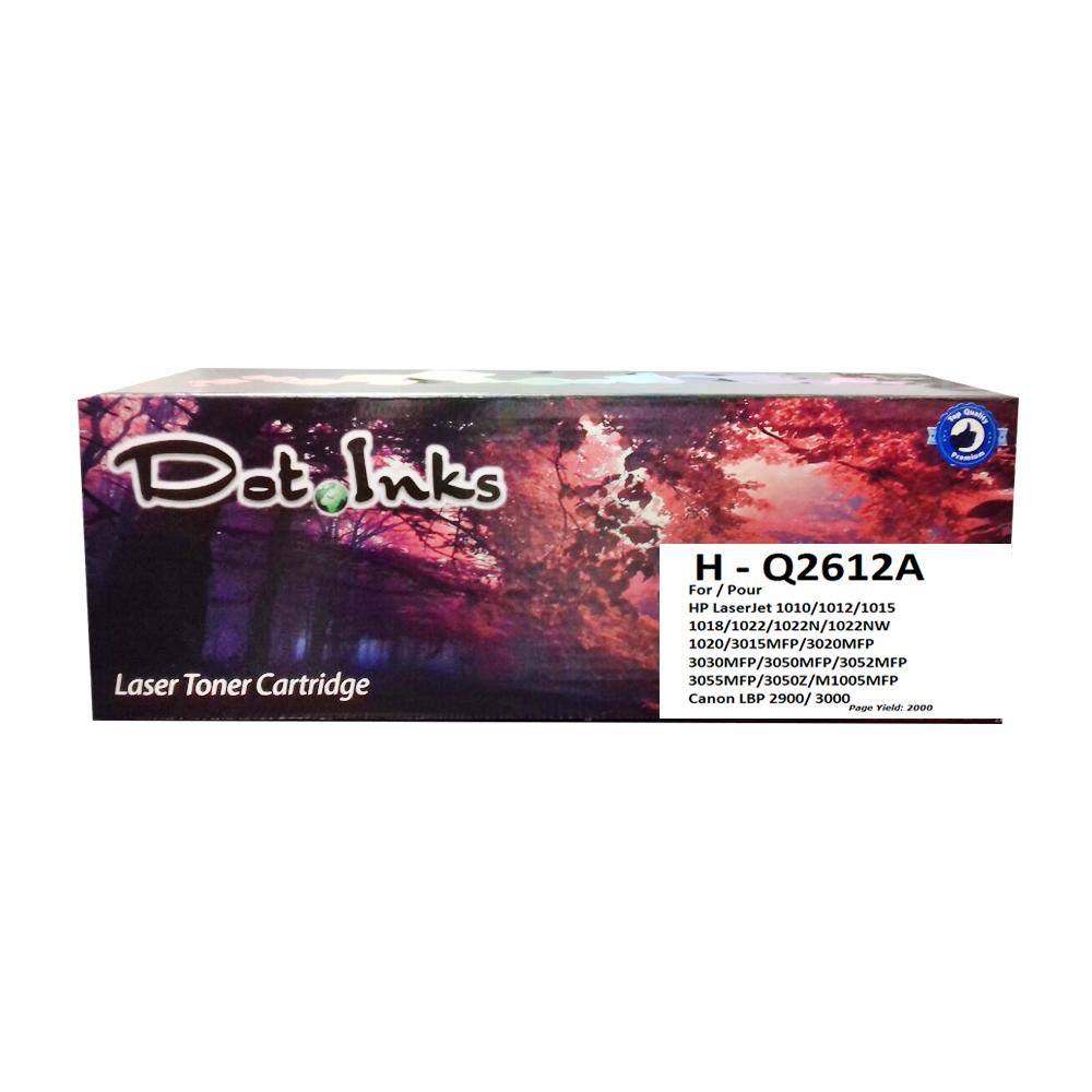 12a Black Laserjet Toner Cartridge (q2612a), Compatible 2000 Pages