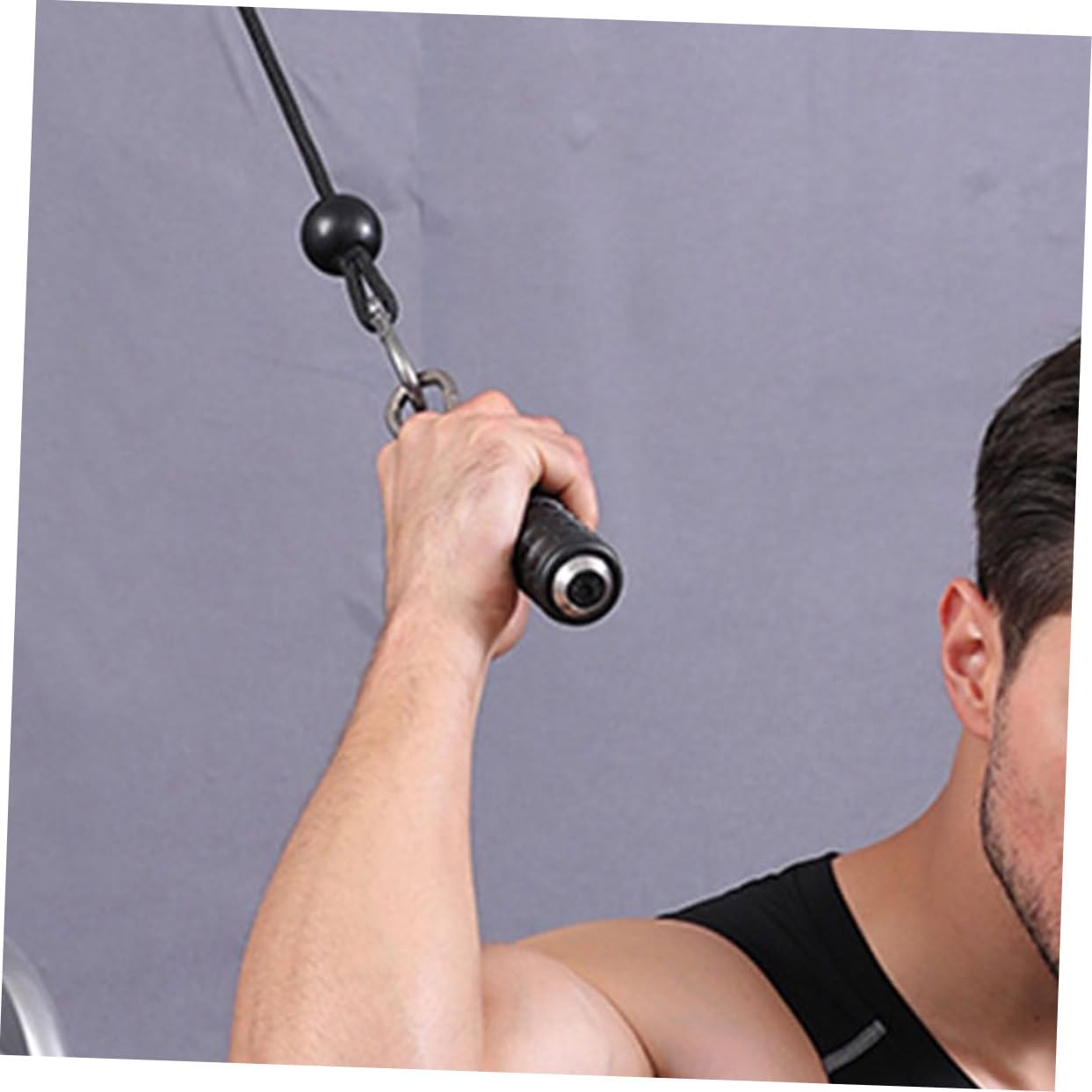 ABOOFAN 2pezzi Maniglie Pesanti per Esercizi Accessori per Palestra Resistenza per Tricipiti Esercizi per Schiena Design Braccio Singolo Impugnatura Ergonomica