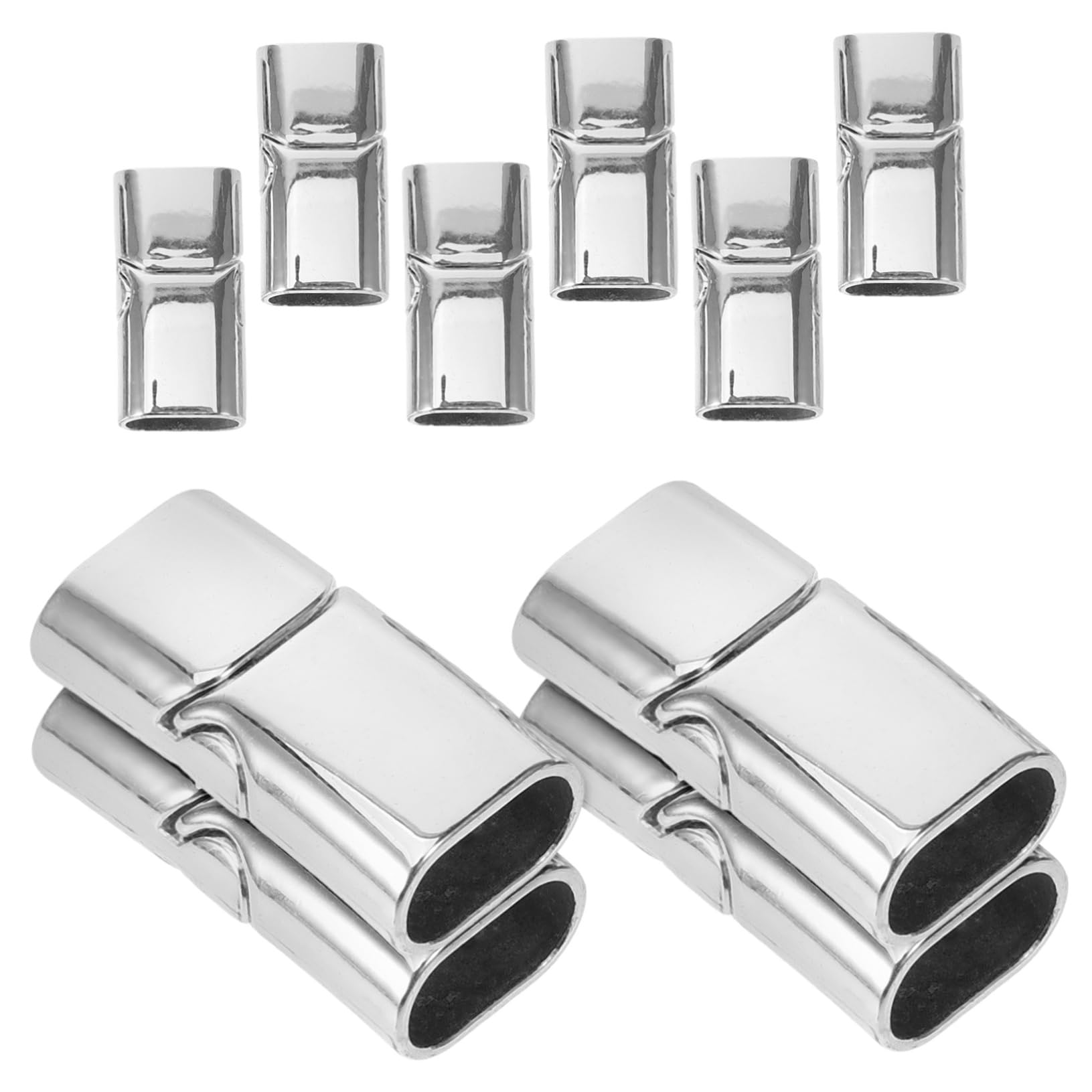 Lurrose 50piezas Conectores Metálicos Para Joyería De Broches Para Pulseras y Collares Clasp De Diseño Elegante y Funcional Accesorios De Manualidades De Alta Precisión