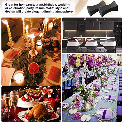 DECARETA 10 Stück Essstäbchenauflage, Essstäbchenhalter Schwarz Polymer Fiberglas Essstäbchenhalter Japanischer Essstäbchenhalter Essstäbchenhalter für Löffel, Gabel, Messer