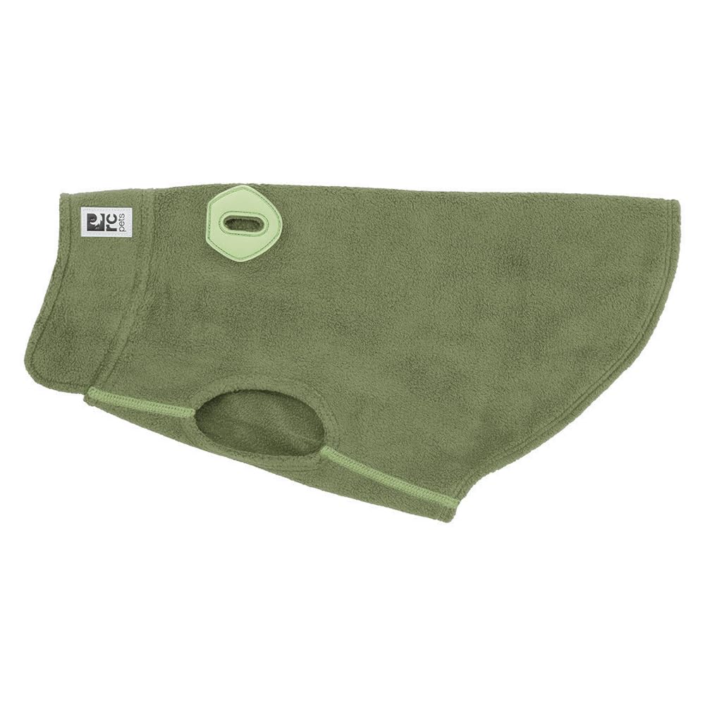 RC Pets Baseline Hundepullover aus Fleece, leichter 4-Wege-Stretch-Hundepullover, Wärme und Komfort, Größe 20, Dunkeloliv/Grün