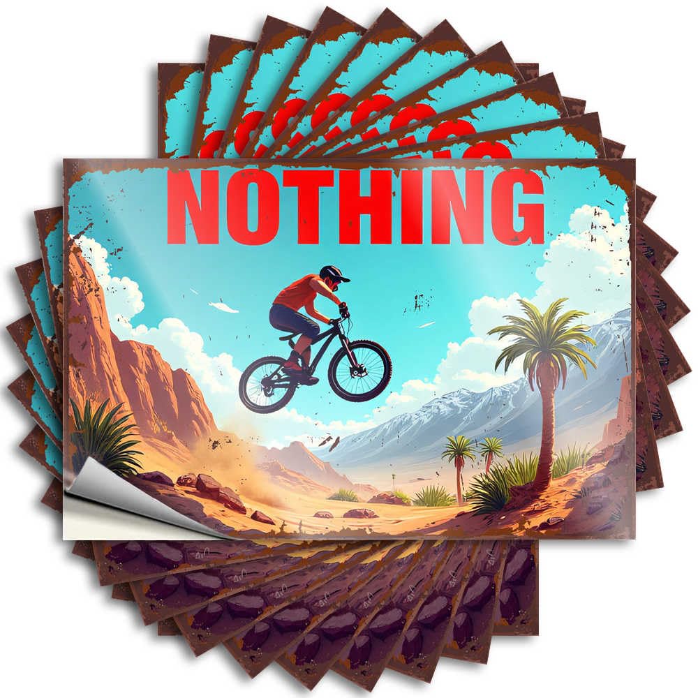 Rock, Tattoos Bumper Mountain Biking Adventure: Desert to Snow-Capped Peaks | Gamers Dorm Decorations(8X12CM)
