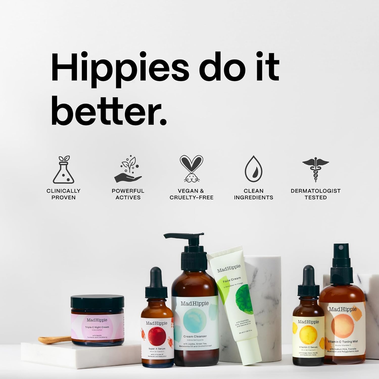 Mad Hippie Skin Care Products, Vitamin A Serum, 1.02 fl oz (30 ml)