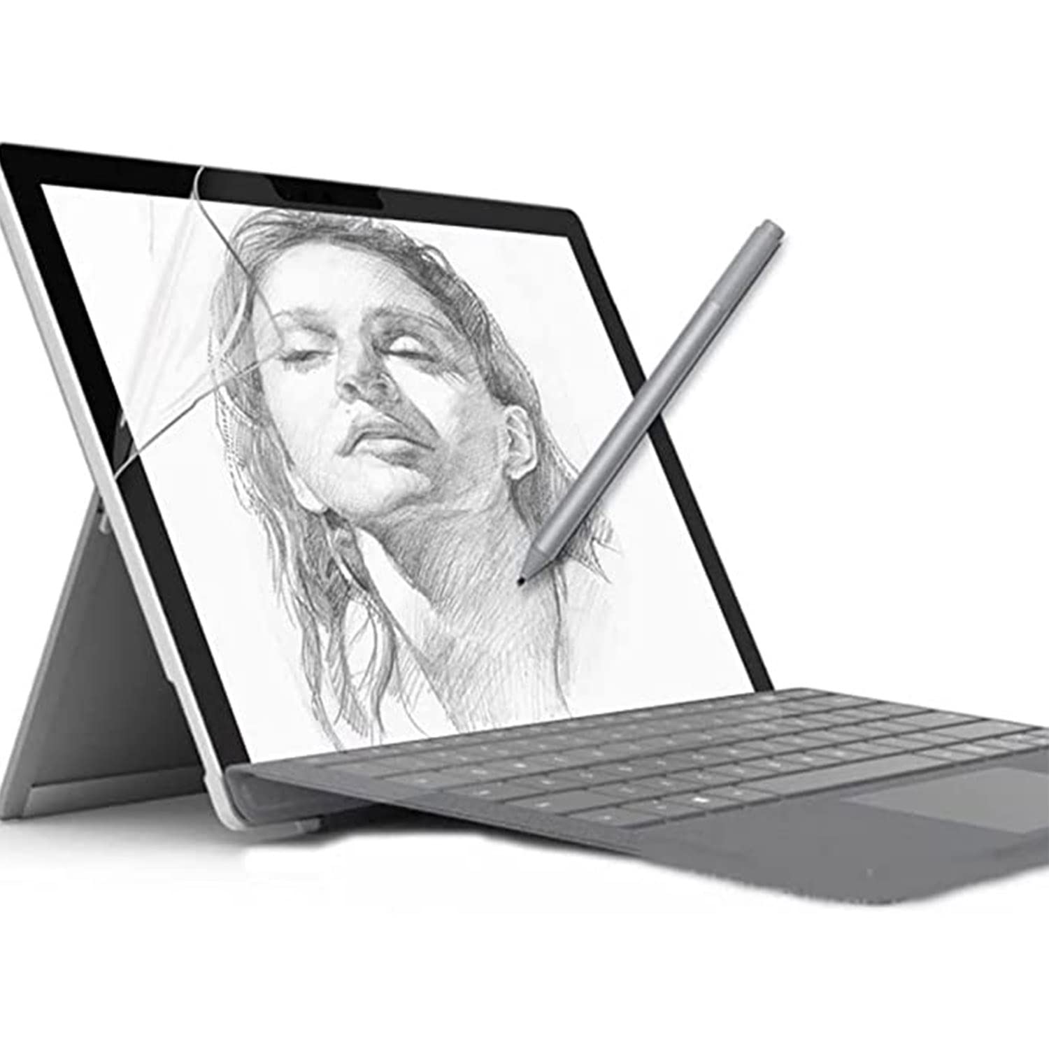 Tablet Paper Film Screen Protector Compatible for Microsoft Surface Pro 8 (13 inch) / Surface Pro X (13 inch), Anti Glare Matte Protective Film with Touch Pencil Drawing Writing (13“)