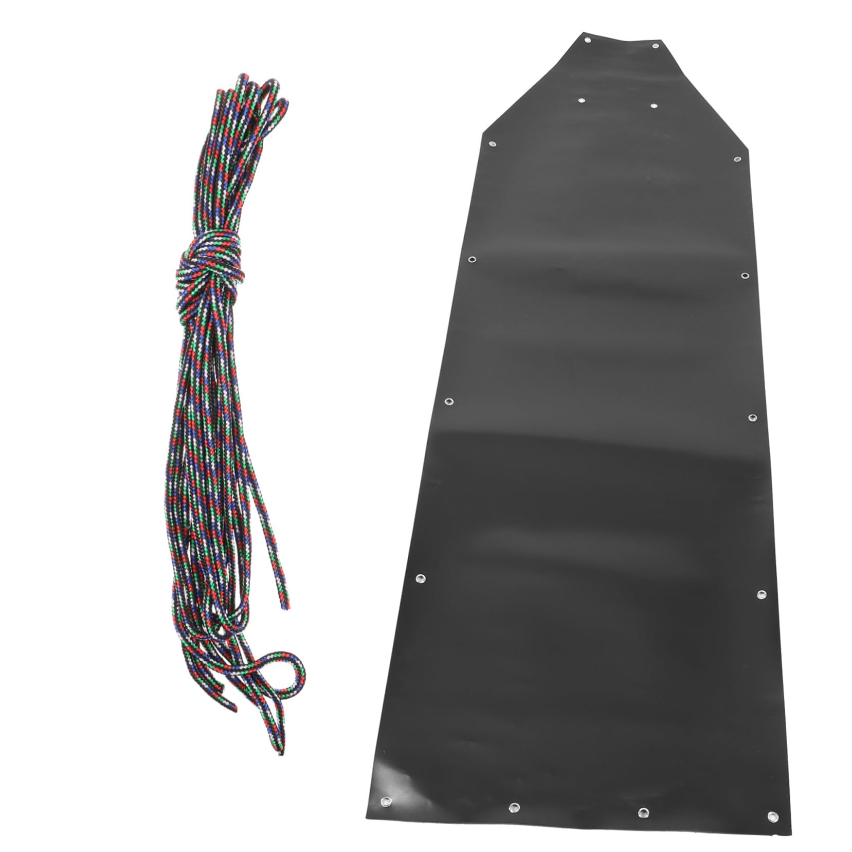 Outdoor Hirschschlitten aus Kunststoff, Tragbar und Leicht, Schwarz