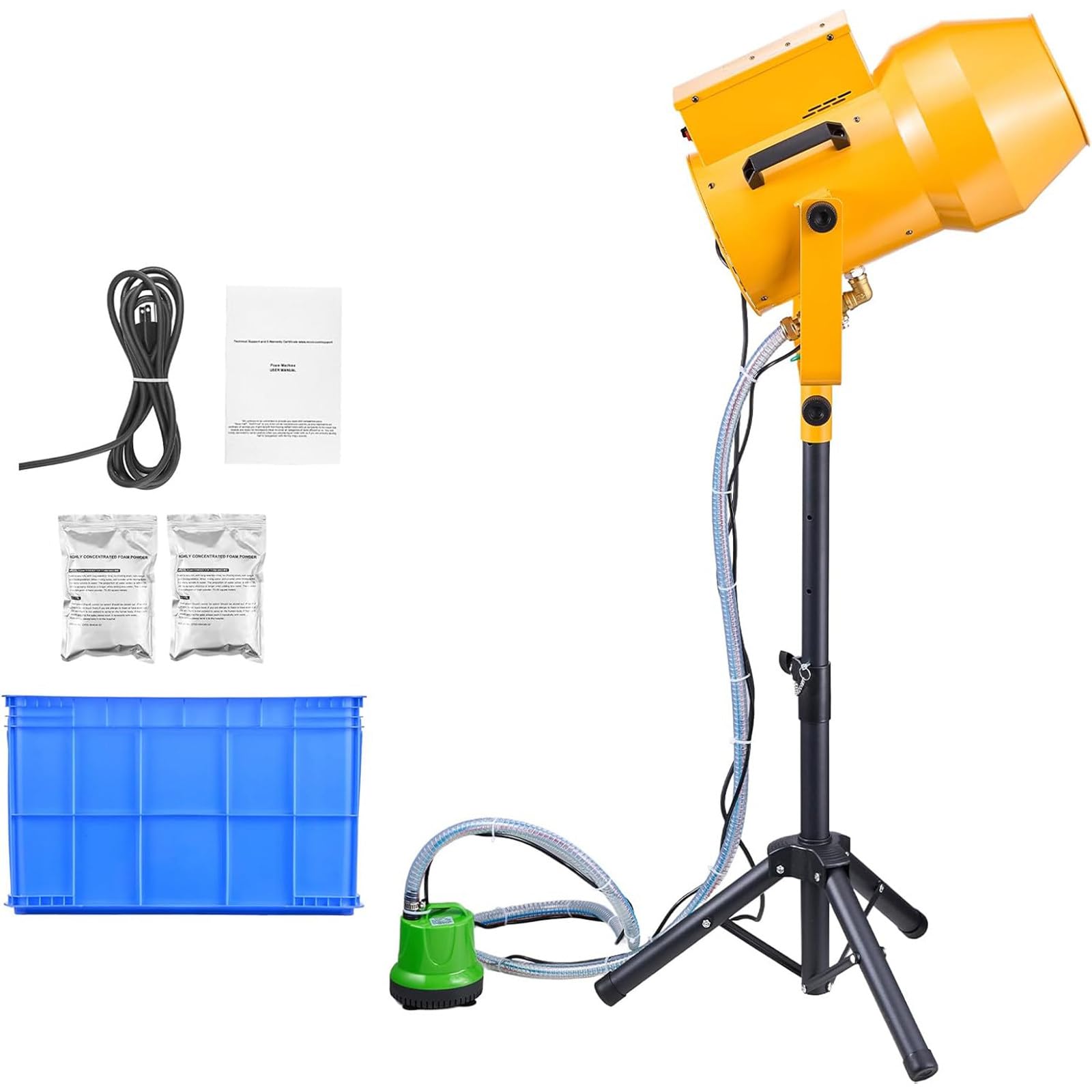 ZHIGUANYUN Foam Machine, 1200 W Party Foam Cannon, Foam Maker, Foam Party Equipment with 20 Gal Water Tank,for Backyard, Pool, Outdoor Events, Birthdays